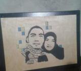 Souvenir pernikahan, mahar lukis, lukisan ukir wajah, kaligrafi - Lombok Utara Kab. - Jasa