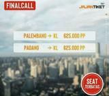 Jual tiket promo FinalCall Air Asia Padang Kuala lumpur - Sawahlunto Kota - Jasa