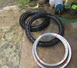 Jual velt TK japan 18 dan 21 sama ban tahu buat KLX - Sragen Kab. - Motor