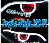 Lampu projie ninja 250 fi with list drl projector hid reflektor kompl - Jakarta Barat - Motor