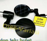 Spion jalu stang bulat bar end mirror cnc universal - Jakarta Barat - Motor