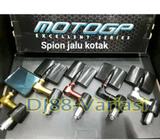 Jalu stang spion kotak cnc moto gp universal bar end mirror rep rizoma - Jakarta Barat - Motor
