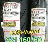 PAKET HEMAT ban battlax s21 120 depan dan ban S21 160 belakang - Jakarta Barat - Motor