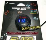 Voltmeter bulat cek aki motif koso rzoma nmax aerox lexi xmax r15 cbr - Jakarta Barat - Motor