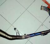 Knalpot R9 GP Titanium Limited Special By Request R25/MT25 Mulus - Jakarta Barat - Motor