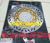 GOLD Piringan depan disc cakram psm 320mm kawasaki ninja 250fi z250 - Jakarta Barat - Motor