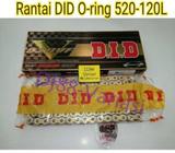 Rantai DID 520 120L bukan rantai rk ninja 250 z250 r25 mt25 er6 ninja - Jakarta Barat - Motor