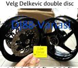 Velg delkevic double cakram ninja 250 z250 black - Jakarta Barat - Motor