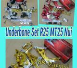 Paket Underbone nui set r25 mt25 footstep depan belakang - Jakarta Barat - Motor