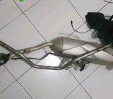 Stang, knalpot, dan spakbor blakang ori untuk motor kawasaki d-tracker - Jakarta Pusat - Motor