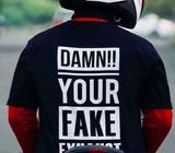 Kaos Kaus DAMN Your Fake Exhaust Asli Dunia Motor - Jakarta Timur - Motor