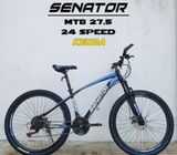 SEPEDA GUNUNG MTB 27.5 SENATOR 24 SPEED - Grey Red